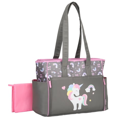Unicorn Zip Front Tote Diaper Bag